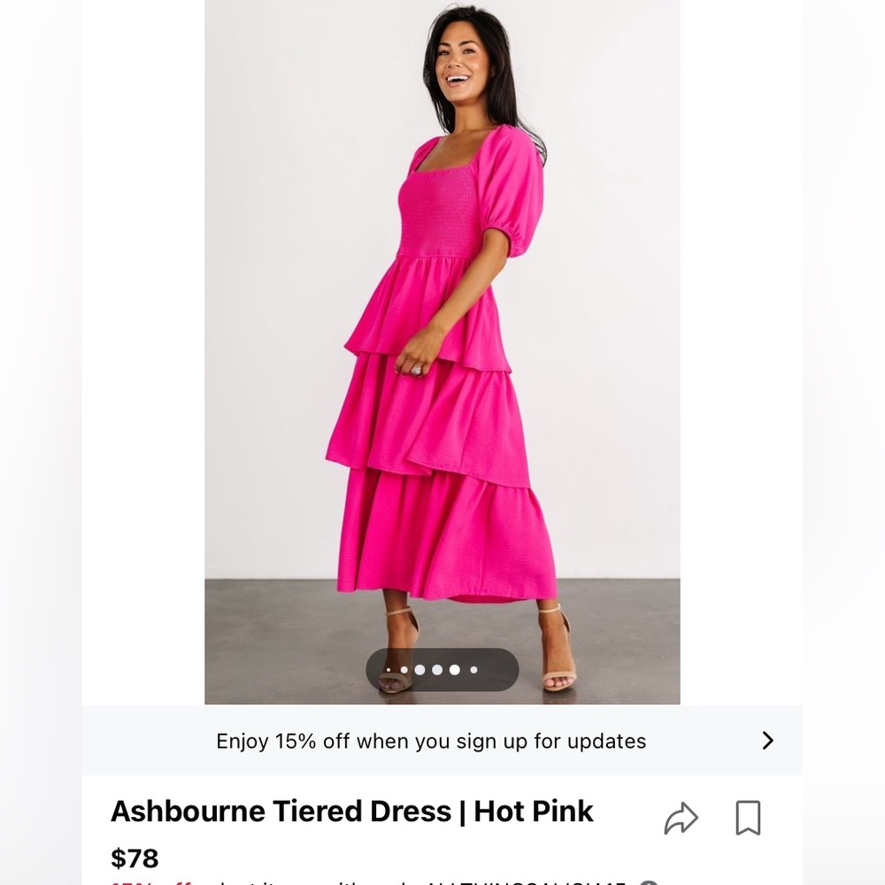 Tiered midi dress